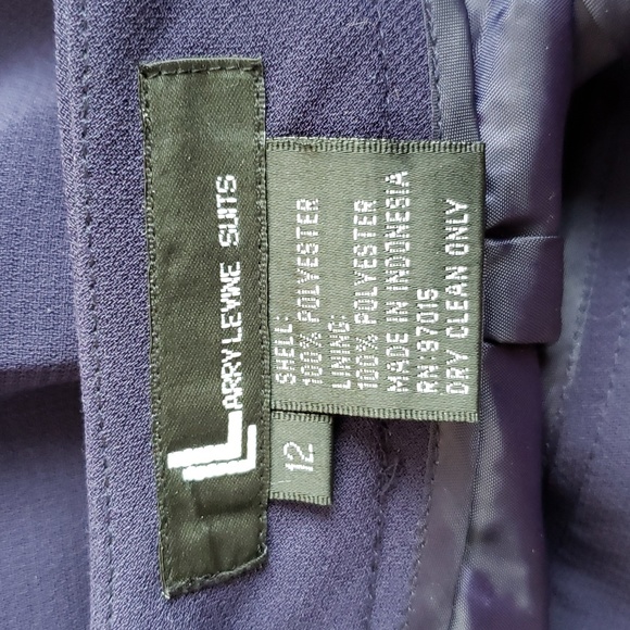 (12) LL Larry Levine Suits Classic Fit Suiting Pant Business Office Formal Dress - Picture 3 of 8